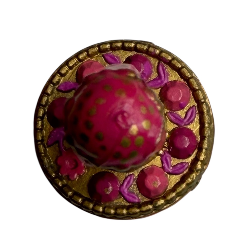 BLUEBIRD POLLY POCKET 1992 Rose Princess Genie Ring Pink‎ Gold Spinning Toy - Picture 6 of 8